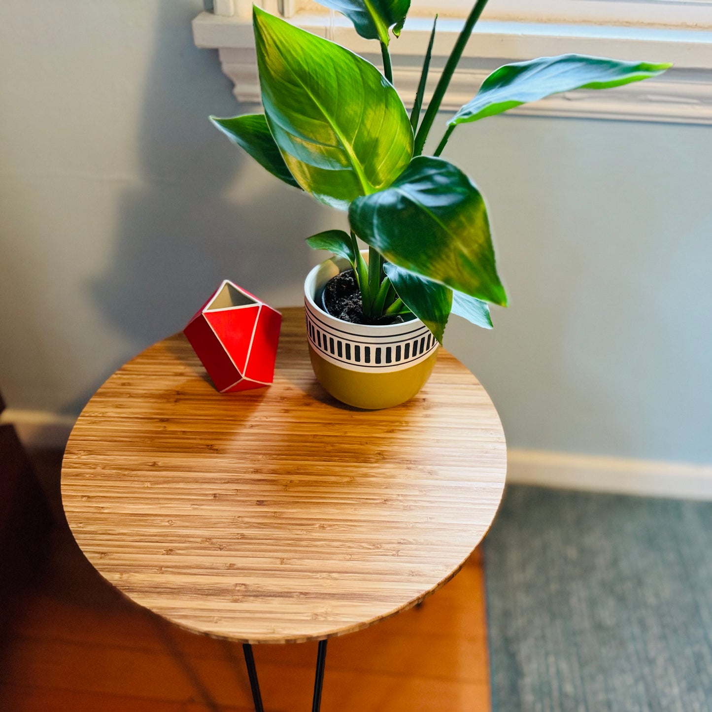 Bamboo/Oak side table